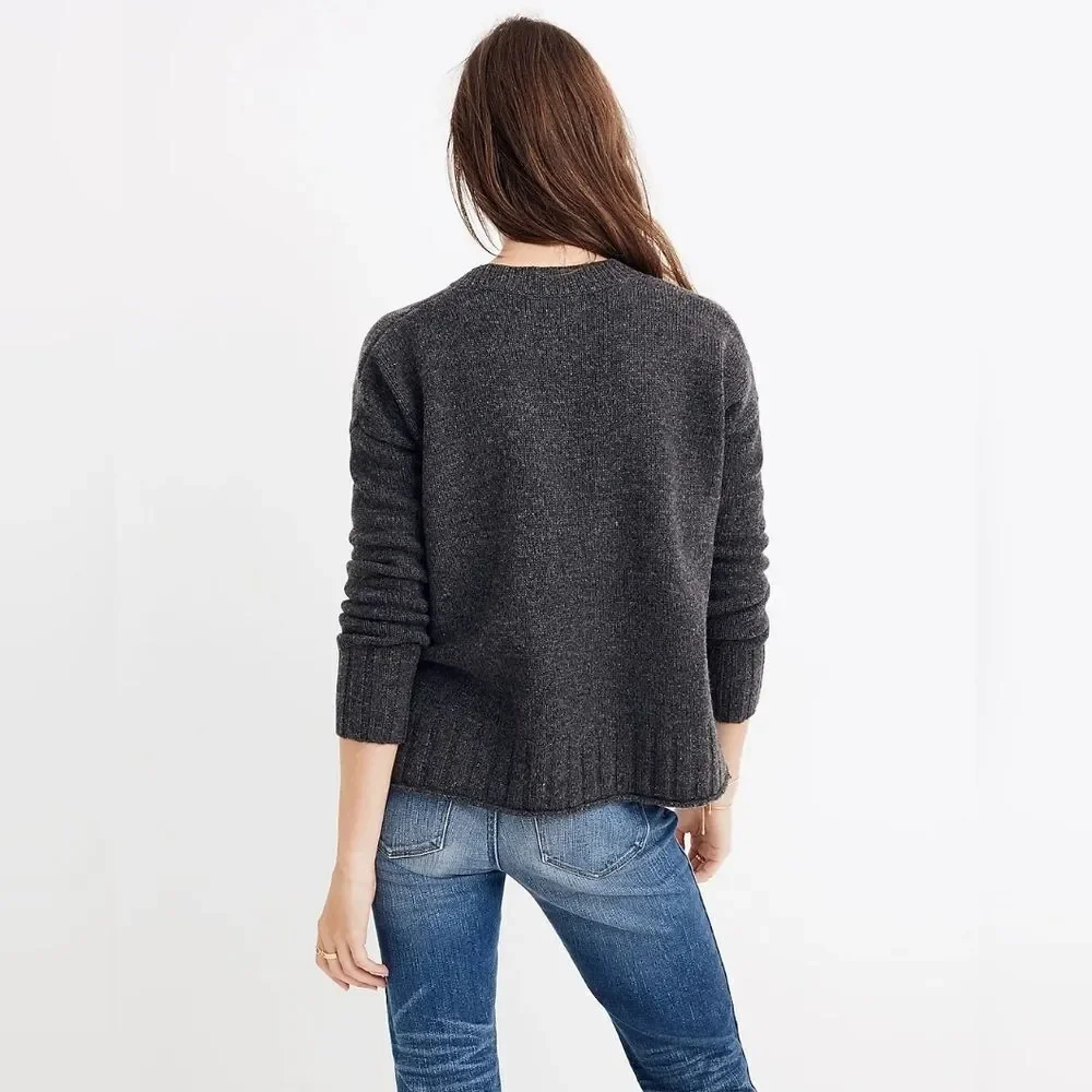 Madewell Crewneck Long Sleeve Merino Wool Blend Starry Night Pullover Sweater S‎